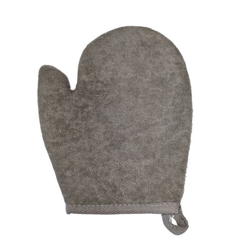 Gant de Bain Bambou & Lin – Charbon