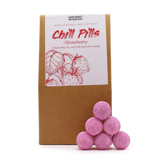 Coffret Bombes de Bain Détente 350g – Fraise (Chill Pills)