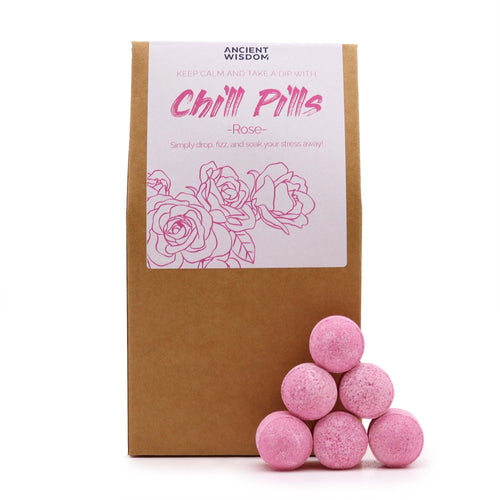 Pastilles de Bain Relaxantes Chill Pills 350g - Rose