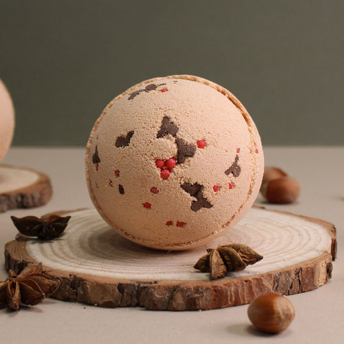 Bombe de Bain de Noël Renne au Nez Rouge - Toffee & Caramel