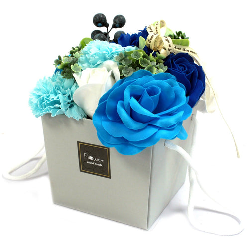 Bouquet de Fleurs de Savon – Mariage Bleu