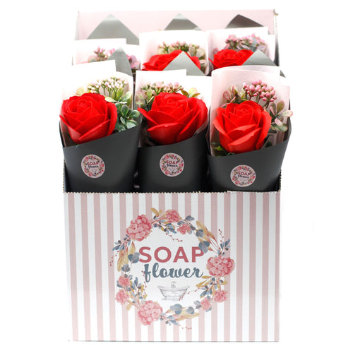 Bouquet de Savon Fleur Rose – Grand Format