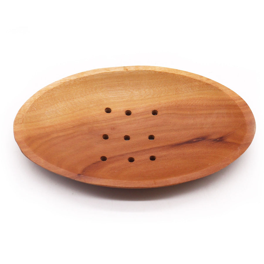 Porte-Savon Ovale en Bois d'Acajou – Classic Mahogany