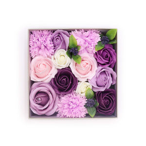 Coffret Fleurs de Savon – Lavande, Rose & Œillet
