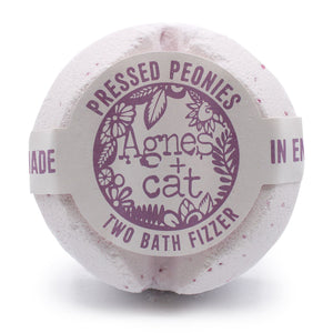 Bombe de Bain Effervescente Pivoines Pressées – Agnes + Cat