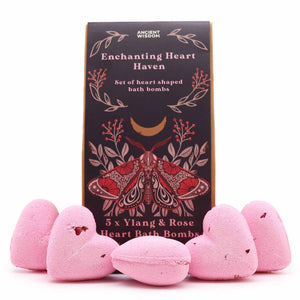 Coffret Bombe de Bain en Forme de Cœur Artisanale – Cœur Enchanté