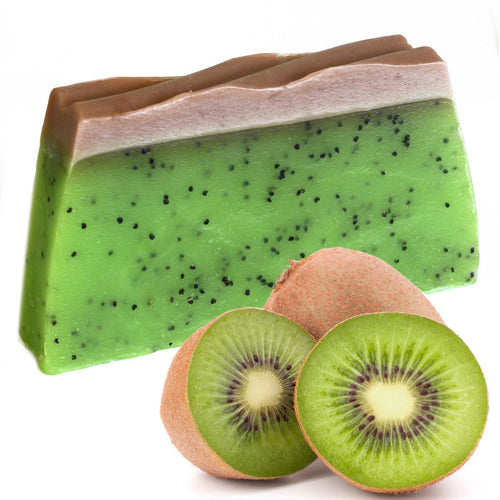 Pain de Savon Artisanal Kiwi 1,3 kg – Graines de Pavot