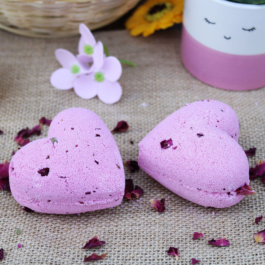 Bombe de Bain Cœur 70g – Ylang-Ylang & Rose
