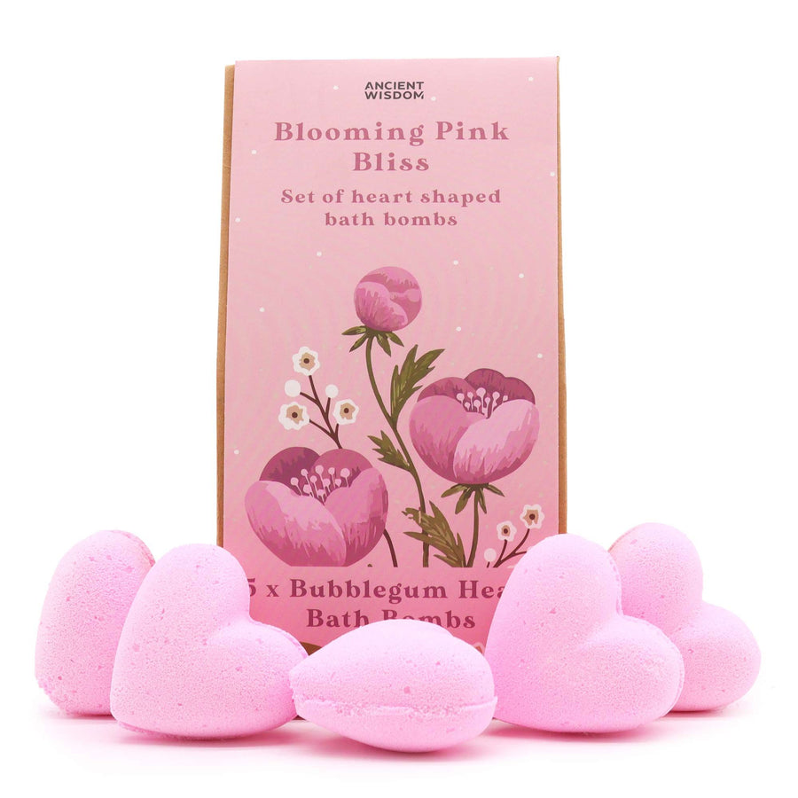 Coffret Bombes de Bain Cœur Bubblegum – Blooming Pink Bliss
