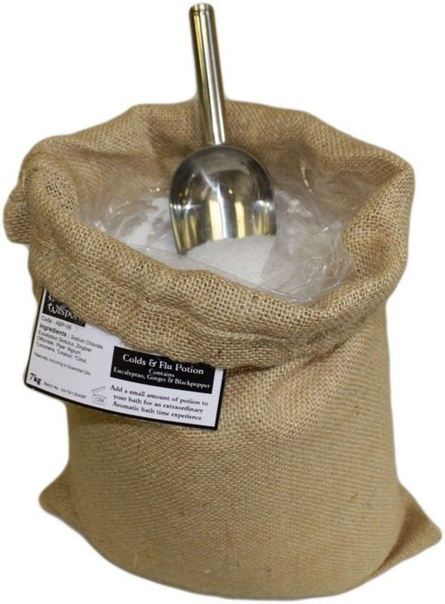Sel de Bain Aromathérapie Rhume & Grippe en Gros – Sac Toile 7kg