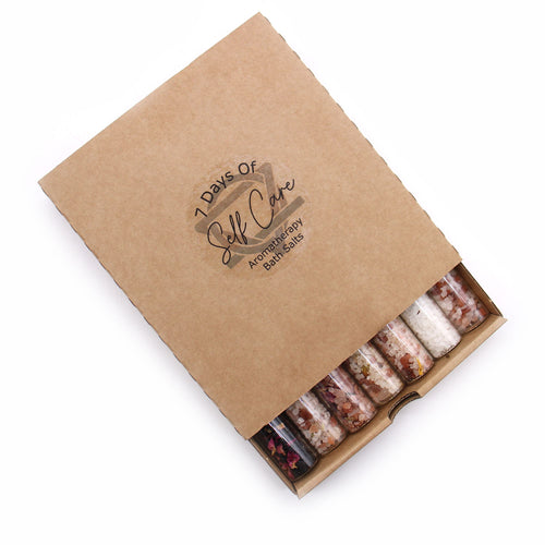 Coffret Cadeau Bain – 7 Fioles de Sel de Bain