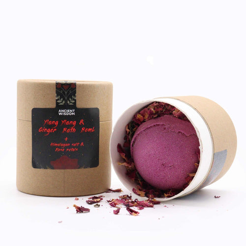 Coffret Cadeau Bain – Bombe de Bain Ylang Ylang & Pétales de Rose Saint-Valentin