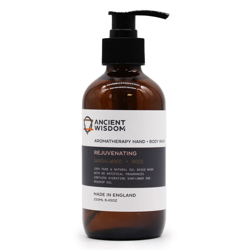 Gel Douche Mains & Corps Bois de Santal & Rose 250ml