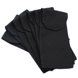 Pochette en Coton pour Rouleau de Massage Visage – Noir