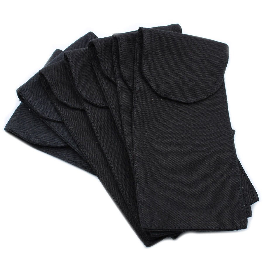 Pochette en Coton pour Rouleau de Massage Visage – Noir