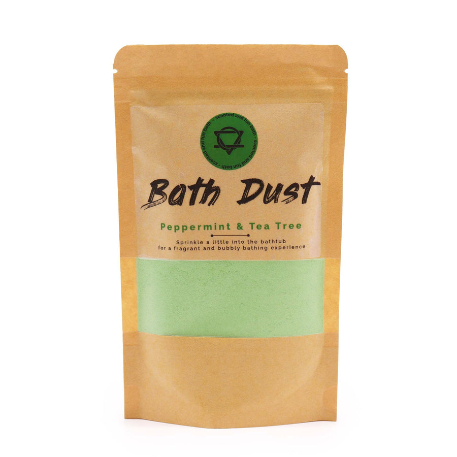 Poudre de Bain Effervescente Menthe Poivrée & Tea Tree – 200g