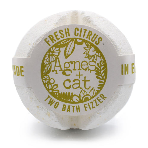 Bombe de Bain Effervescente Duo – Agrumes à l'Huile Essentielle de Citron