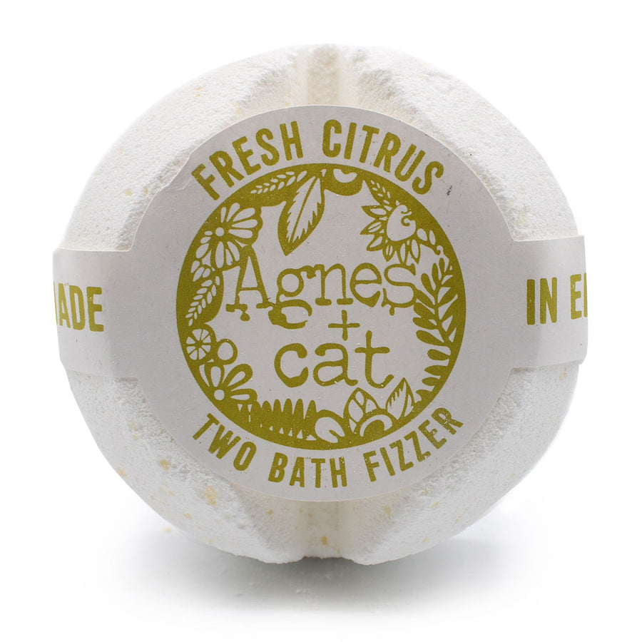 Bombe de Bain Effervescente Duo – Agrumes à l'Huile Essentielle de Citron