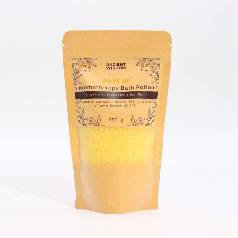 Sels de Bain Aromathérapie Réveil Tonique – Sachet Kraft 350g