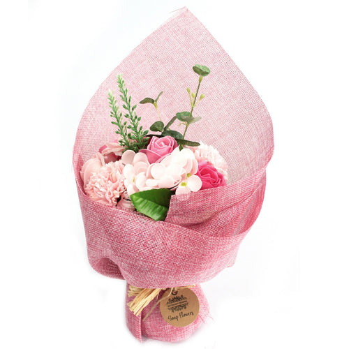 Bouquet de Fleurs de Savon sur Pied – Rose